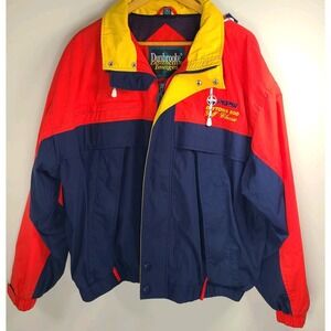 Vtg Dunbrooke "Pepsi Daytona 500 Golf Classic" Jacket XL Colorblock Windbreaker